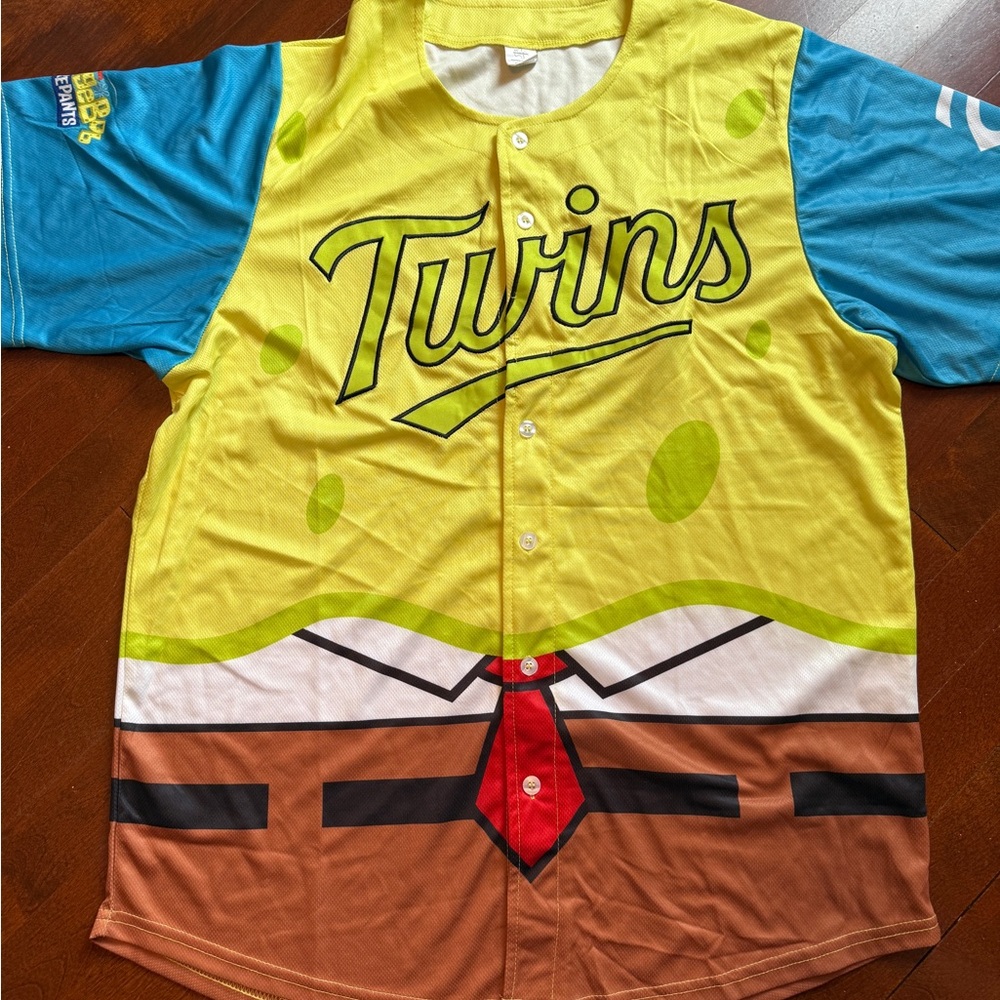 SpongeBob SquarePants Kids Jersey - Yellow, Blue, and Brown
